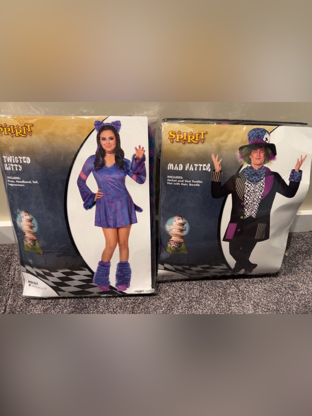 Mad Hatter & Twisted Kitty Costume bundle.